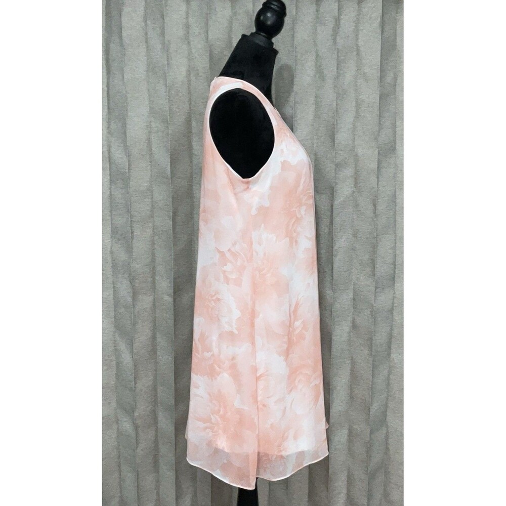 Calvin Klein Light Pink Floral Sleeveless Women’s Dress Size 10 - Picture 4 of 13